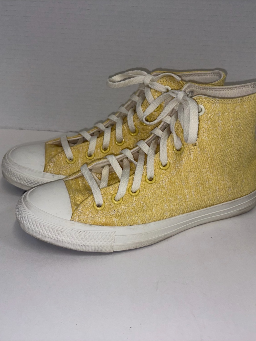 Converse Yellow High Top Canvas Sneakers